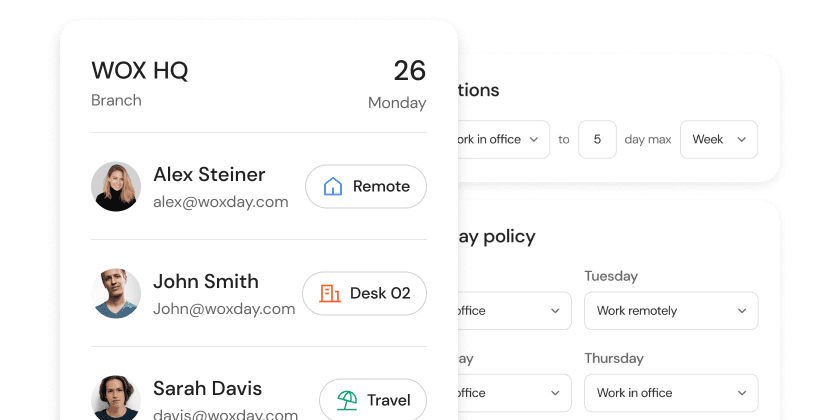 Hybrid Work Scheduling
