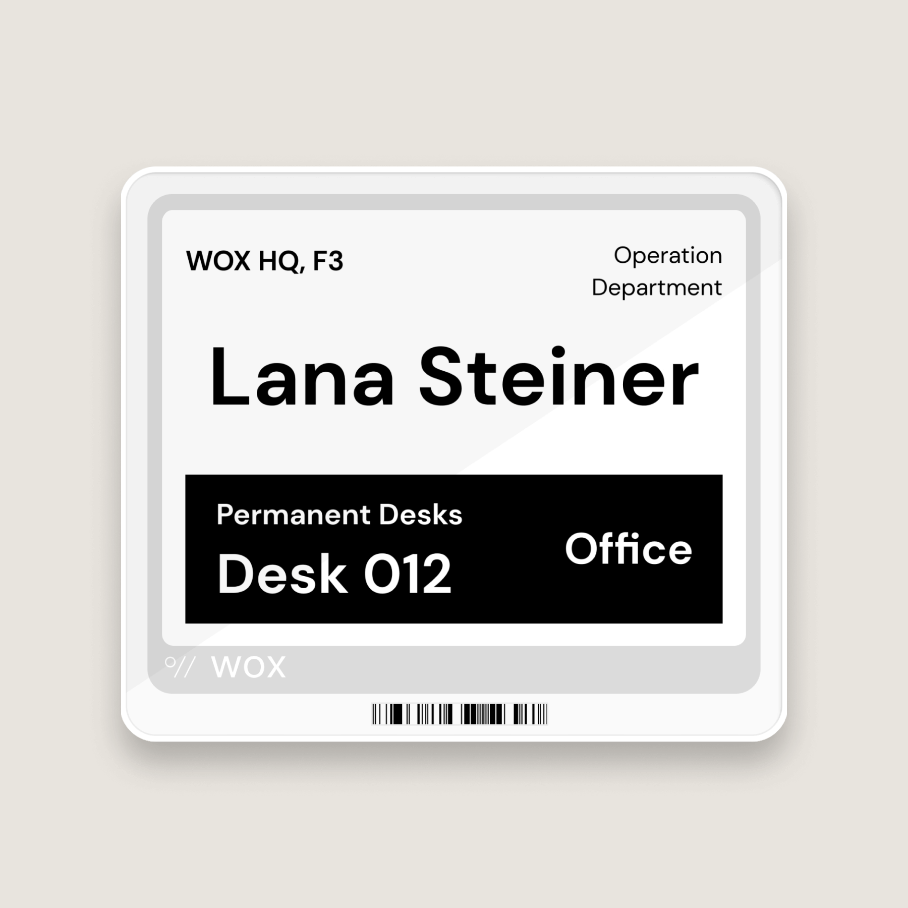 Permanent Desks
