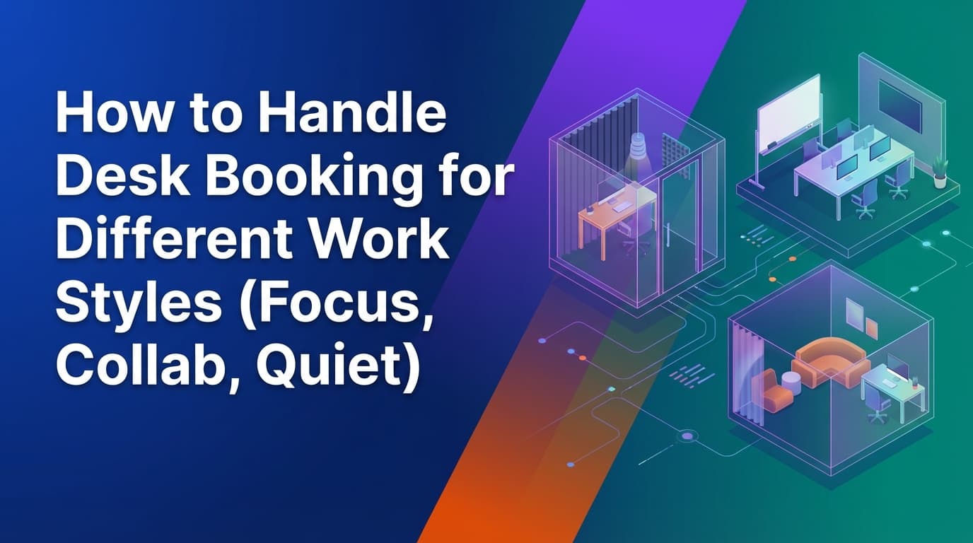 How to Handle Desk Booking for Different Work Styles (Focus, Collab, Quiet)